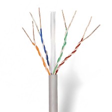 Cable UTP de datos rígido libre de halógenos CAT6 trenzado