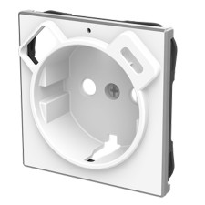 Tapa enchufe schuko Niessen 8588.3 bl Sky blanco con USB + Tipo C