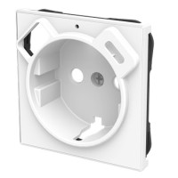 Tapa enchufe schuko Niessen 8588.4 be Sky Essence blanco con USB + Tipo C