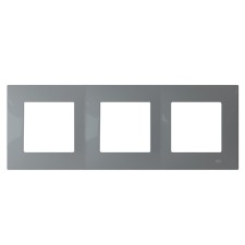 Marco gris piedra 3 elementos Serie BJC Viva 23003-GP