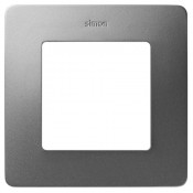 Marco aluminio frío base blanca 1 elemento Simon Detail Air