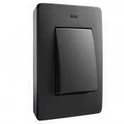 Marco grafito base aluminio 1 elemento Simon Detail Premium