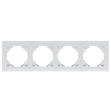 Marco cuadruple mecanismos Efapel 90940t br Logus 90 blanco