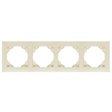 Marco cuadruple mecanismos Efapel 90940 tmf Logus 90 marfil