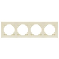 Marco cuadruple mecanismos Efapel 90940 tmf Logus 90 marfil