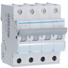 Automático magnetotérmico Hager MUN616A 3P+N 16A