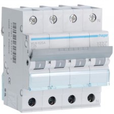 Automático magnetotérmico Hager MUN625A 3P+N 25A