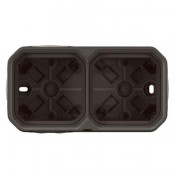 Caja superficie Legrand estanca 069602L 2 elementos antracita