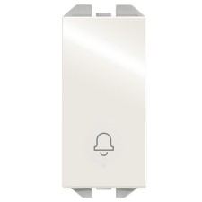Pulsador símbolo timbre estrecho blanco simon 20001152-090