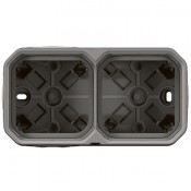 Caja superficie Legrand estanca 069672L 2 elementos gris