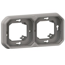 Marco empotrar Legrand Plexo 069683L 2 elementos gris