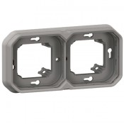 Marco empotrar Legrand Plexo 069683L 2 elementos gris