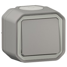 Conmutador Legrand Plexo 069711L superficie gris