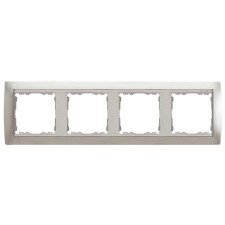 Marco aluminio mate 4 elementos serie simon 82944-33