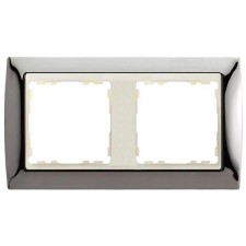 Marco Acero oscuro marfil simon 82724-67 2 ventanas