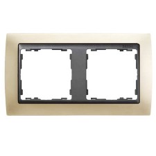 Marco cava mate 2 elementos grafito simon 82824-34