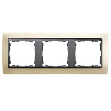 Marco cava mate 3 elementos grafito simon 82834-34