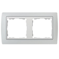 Marco Gris blanco 2 elementos Simon 82621-33 serie 82