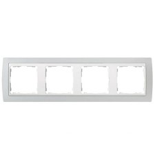 Marco Gris blanco 4 ventanas Simon 82641-33