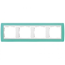 Marco verde translúcido 4 elementos serie 82 Simon 82643-65
