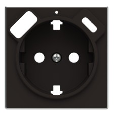 Tapa enchufe schuko Niessen 8588.4 ns Sky negro soft USB + Tipo C