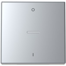 Tecla interruptor bipolar con visor 8501.4 pl plata niessen sky