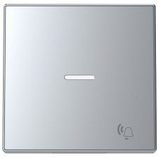 Tecla con visor timbre 8504.3 pl plata niessen sky