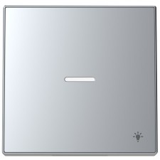 Tecla con visor luz 8504.4 pl plata niessen sky