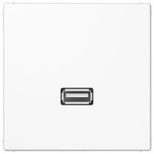 Toma USB jung MA LS 1122 WW blanco alpino