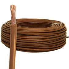 Rollo cable marrón 2.5mm flexible normal 200m H071-K