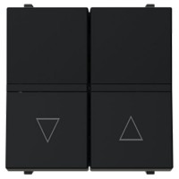 Interruptor persianas Niessen Zenit S N2244.1 NT negro mate