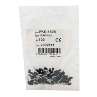 Punteras huecas CEMBRE cable 1.5mm negra bolsa 100