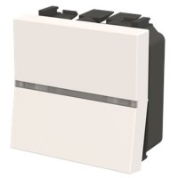 Interruptor 2 módulos Niessen Zenit N2201.51 BL piloto LED