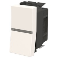 Conmutador estrecho Niessen Zenit N2101.51 BL piloto LED