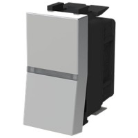 Conmutador 1 módulo Niessen Zenit N2102.51 PL plata iluminación