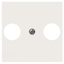 Tapa toma antena blanca mate Simon 20000054-190 TV SAT