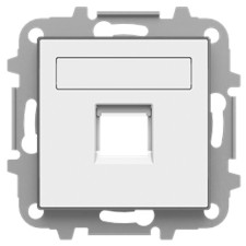 Tapa toma informatica con persiana 8518.1bl blanco soft niessen sky