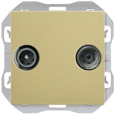 Toma de antena Simon 270 20000487-097 intermedia R/TV+SAT bronce