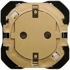 Base de enchufe schuko Clean Simon 270 20000434-095 16A oro