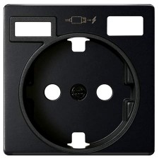 Tapa enchufe Schuko cargador USB + C Simon concept 8200050-098 negro mate