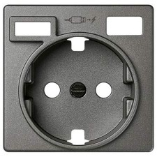 Tapa enchufe Schuko cargador USB + C Simon concept 8200050-096 titanio