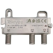 Repartidor 2 direcciones 5/2400MHz 4/5dB 519502 televes