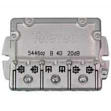 Derivador interior 4 salidas easyF plantas 4-5 televes 544602