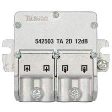 Mini derivador Televes 542503 1 planta 2 salidas 5/2400mhz