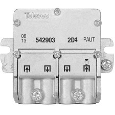 Mini repartidor 2 direcciones 4,5/4,3dB PAU 542903 Televés