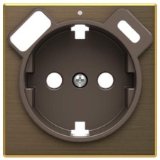 Tapa enchufe schuko Niessen 8588.4 OE Sky oro con USB + Tipo C