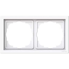 Marco 2 elementos Niessen Vega 8872 BL blanco brillo