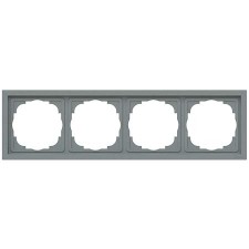 Marco 4 elementos Niessen Vega 8874 GN gris niebla
