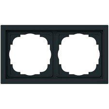 Marco 2 elementos Niessen Vega 8872 NT negro mate