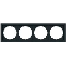 Marco 4 elementos Niessen Vega 8874 NT negro mate